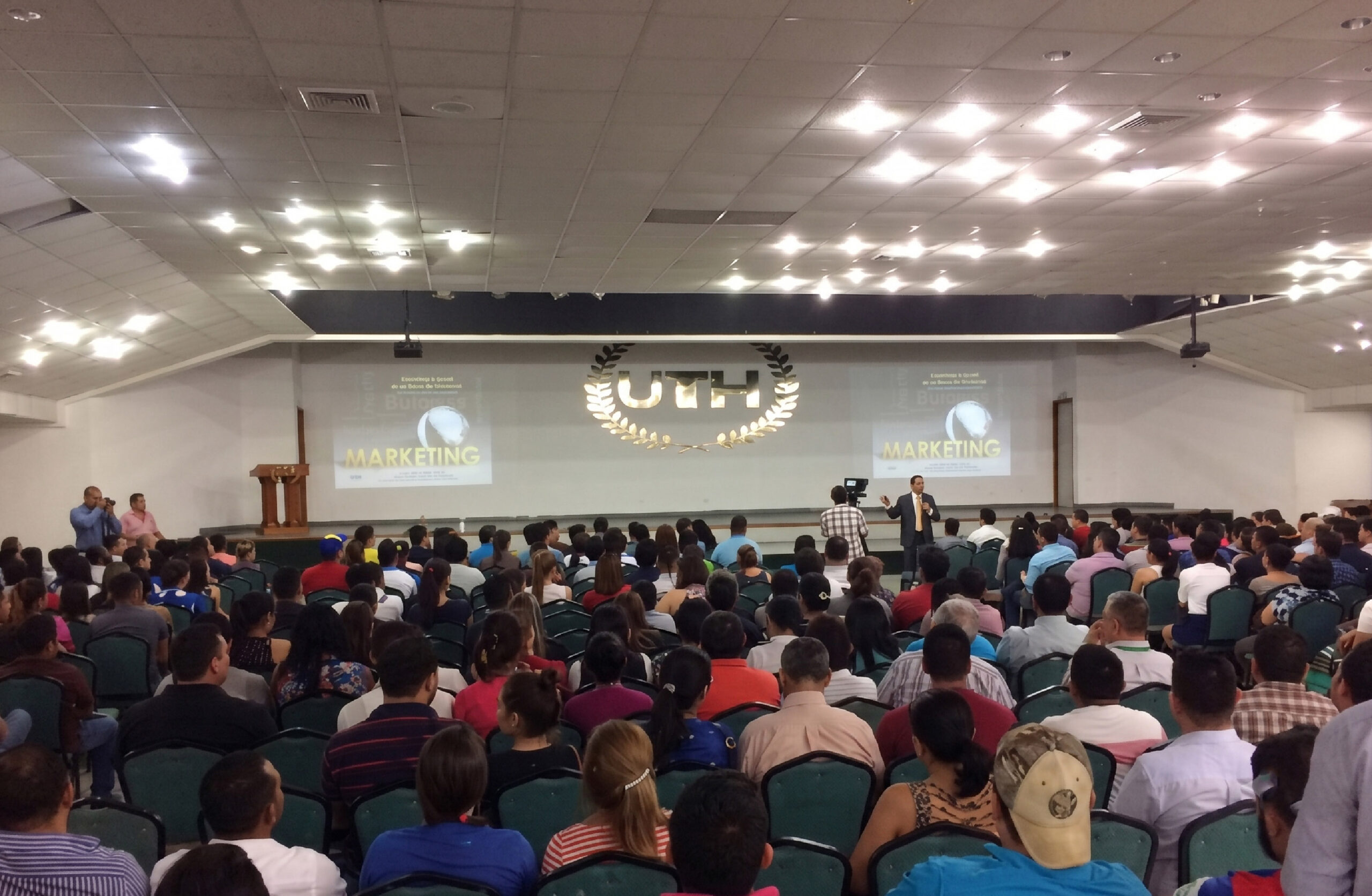 Dr. John Sachtouras giving a guest lecture at a university