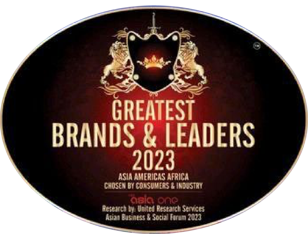 Global Leader of the Year 2023 award — Greatest Brands & Leaders Asia One