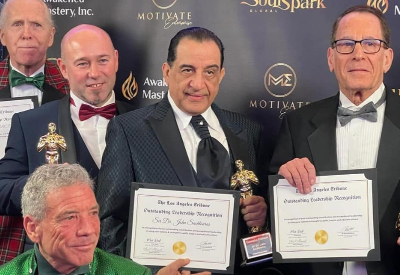 Dr. John Sachtouras at an international awards ceremony